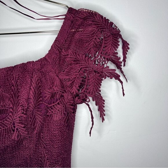 Astr Valentina Lace Off-The-Shoulder Mini Dress - Picture 11 of 12